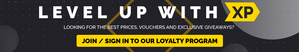 Promotional banner for XP program